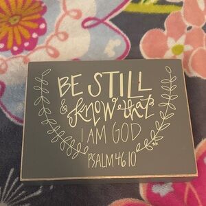 Inspirational Gray Wall Decor Plaque